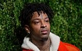 Rapper 21 Savage attends the CFDA / Vogue Fashion Fund 15th Anniversary Event at Brooklyn Navy Yard, New York (Roy Rochlin / Getty Images North America / AFP)