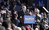 US Senator Elizabeth Warren announces her candidacy for president at the Everett Mills in Lawrence, Massachusetts on February 9, 2019. (Joseph PREZIOSO / AFP)