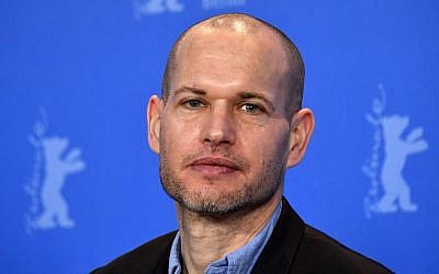 Israeli director Nadav Lapid poses during a photocall for his movie 'Synonyms' at the 69th Berlinale film festival on February 13, 2019, in Berlin. (John MacDougall/AFP)