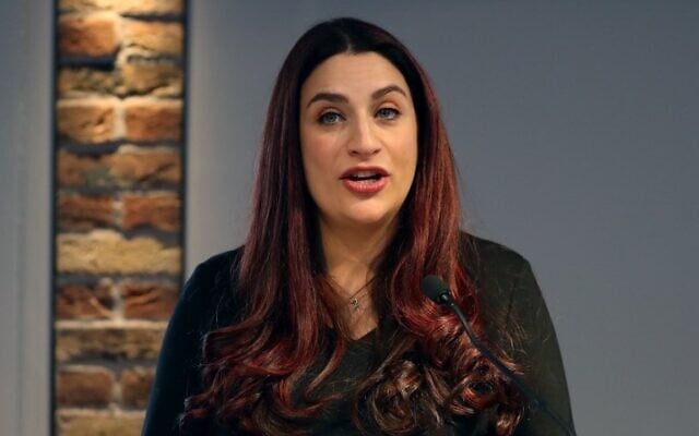 Former Labour party MP Luciana Berger speaks during a press conference in London on February 18, 2019, where she and colleagues announced their resignation from the Labour Party, and the formation of a new independent group of MPs. (Photo by Daniel LEAL-OLIVAS / AFP)