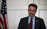 Virginia Governor Ralph Northam speaks with reporters at a press conference at the Governor's mansion on February 2, 2019 in Richmond, Virginia.  (Alex Edelman/Getty Images/AFP)