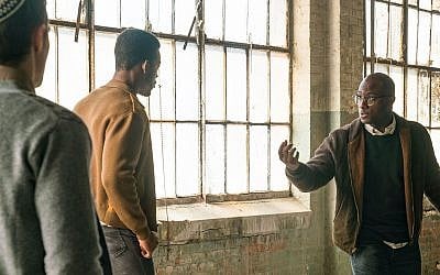 Barry Jenkins, right, directing Stephan James, center, and Dave Franco on the set of 'If Beale Street Could Talk.' (Annapurna Pictures)