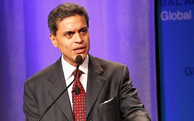 Fareed Zakaria, a prominent CNN host, wrote in an op-ed that Muslims should be 'particularly thoughtful' when speaking about the Jewish state and people. (Getty Images via JTA) Fareed Zakaria, a prominent CNN host, wrote in an op-ed that Muslims should be 'particularly thoughtful' when speaking about the Jewish state and people. (Getty Images via JTA)