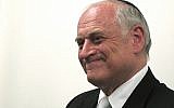 Malcolm Hoenlein, executive vice chairman of the Conference of Presidents of Major American Jewish Organizations. (AP Photo/Maya Hasson)