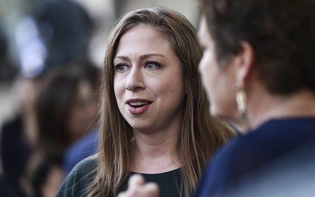 Chelsea Clinton attends the Lincoln Center for the Performing Arts American Songbook Gala at Alice Tully Hall on May 29, 2018, in New York. (Evan Agostini/Invision/AP) Chelsea Clinton attends the Lincoln Center for the Performing Arts American Songbook Gala at Alice Tully Hall on May 29, 2018, in New York. (Evan Agostini/Invision/AP)