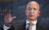 In this Sept. 13, 2018, file photo Jeff Bezos, Amazon founder and CEO, speaks at The Economic Club of Washington's Milestone Celebration in Washington. (AP Photo/Cliff Owen,)