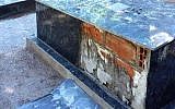 A grave that was vandalized in a Jewish cemetery in San Luis city, in northwest Argentina(Courtesy/DAIA )