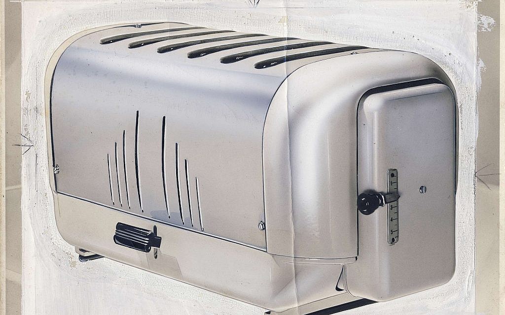 A Dualit toaster, 1952, part of a design exhibition at the 'Insiders/Outsiders' festival highlighting the contributions to British society by refugees from Nazi Europe. (Courtesy)