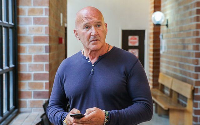 Rafi Refaely, father of Israeli model Bar Refaeli, seen at the Kfar Saba Magistrate's Court, where he was convicted on February 17, 2019 of threatening the former deputy mayor of Hod Hasharon, Yoav Rozen. (Flash90) Rafi Refaely, father of Israeli model Bar Refaeli, seen at the Kfar Saba Magistrate's Court, where he was convicted on February 17, 2019 of threatening the former deputy mayor of Hod Hasharon, Yoav Rozen. (Flash90)