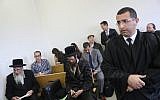 A bail hearing for Malka Leifer at the Jerusalem District Court chambers of Judge Ram Vinograd on February 18, 2019. (Yonatan Sindel/Flash90)
