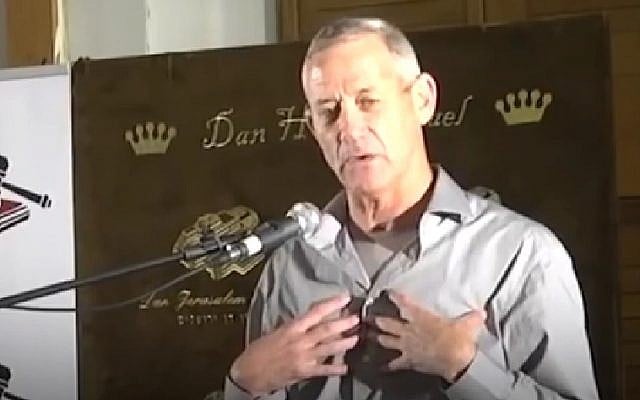 Screen capture from video of Likud Party political video attacking Israeli Resilience Party leader Benny Gantz. (Facebook) Screen capture from video of Likud Party political video attacking Israeli Resilience Party leader Benny Gantz. (Facebook)