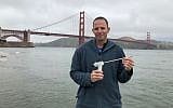 Eyal Kochavi, CEO and founder of Vessi Medical Ltd., with a device that has been shown to freeze bladder tumors in pigs (Courtesy)