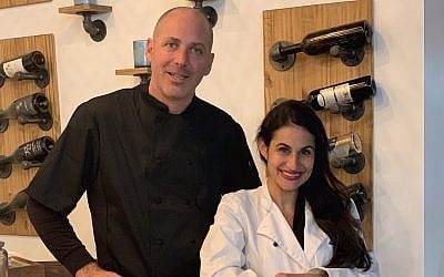 Israeli chef Nir Zook, left, and Orly Gottesman, founder of Breads by Orly, are opening Modern Bread & Bagels, which moonlights as gourmet restaurant Arba. (Courtesy)