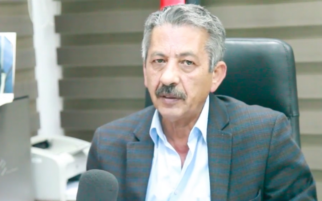 Mahmoud Abu al-Haija, the editor-in-chief of Al-Hayat Al-Jadida, the Palestinian Authority's daily. (Screenshot: Hibr) Mahmoud Abu al-Haija, the editor-in-chief of Al-Hayat Al-Jadida, the Palestinian Authority's daily. (Screenshot: Hibr)