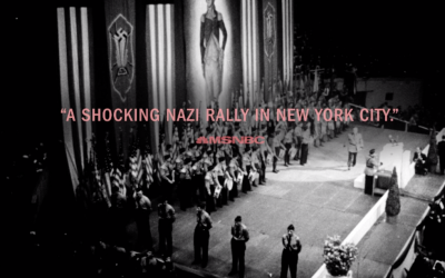 A screenshot from the ad for "A Night at the Garden." (Screenshot from Vimeo via JTA)