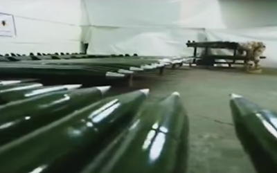 Missiles shown in an Iranian documentary about the Palestinian Islamic Jihad terror group broadcast on February 24, 2019. (Screenshot: YouTube)