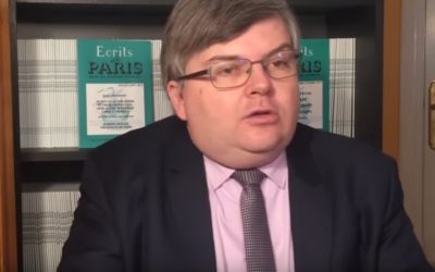 Jerome Bourbon, editor of the far-right French magazine Rivarol (YouTube screenshot) Jerome Bourbon, editor of the far-right French magazine Rivarol (YouTube screenshot)