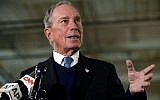 Illustrative: Michael Bloomberg in Nashua, New Hampshire, January 29, 2019. (AP Photo/Elise Amendola)