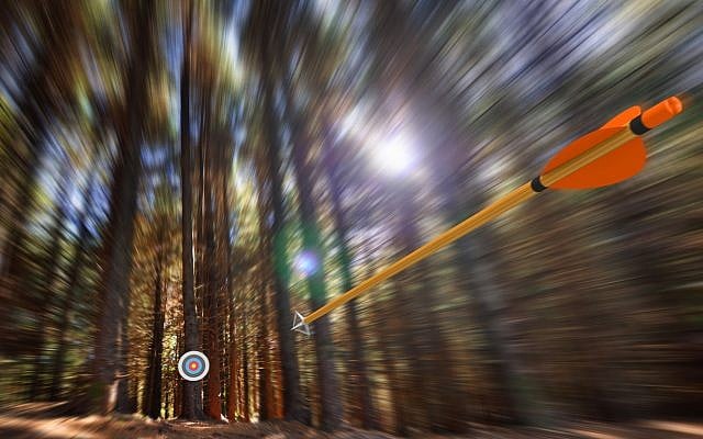 Illustrative: An arrow speeding through a motion blurred forest (iStock) Illustrative: An arrow speeding through a motion blurred forest (iStock)