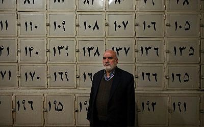 Ahmad Sheikhi, a 63-year-old former revolutionary, at a former prison run by the pre-revolution intelligence service, SAVAK, where he was once tortured, in Tehran, Iran, January 7, 2019. (AP Photo/Ebrahim Noroozi)