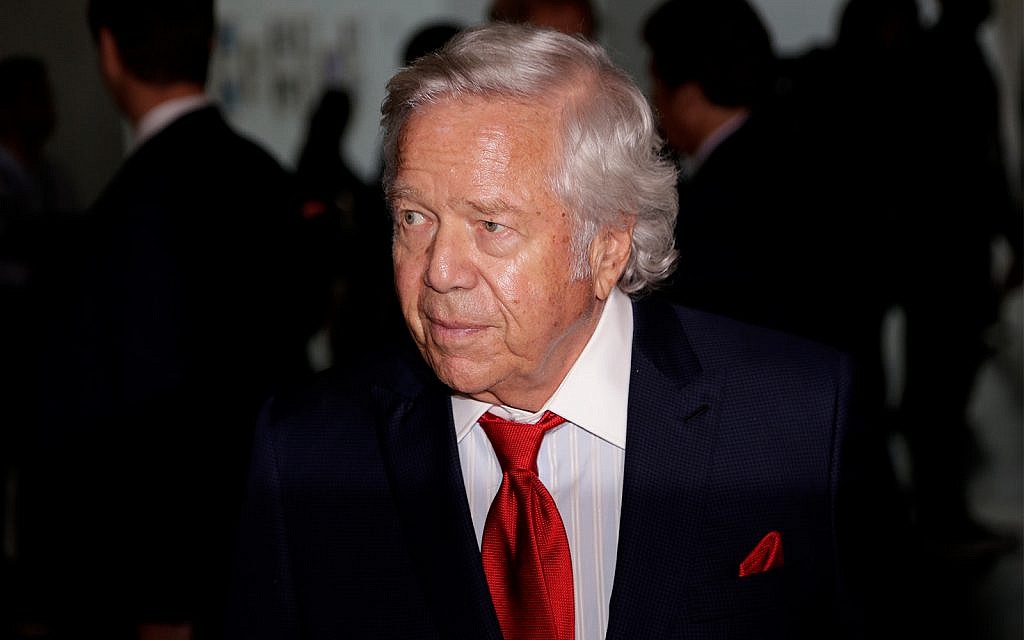 New England Patriots owner Robert Kraft arrives for the NFL football fall meetings in New York, October 16, 2018. (AP Photo/Seth Wenig) New England Patriots owner Robert Kraft arrives for the NFL football fall meetings in New York, October 16, 2018. (AP Photo/Seth Wenig)