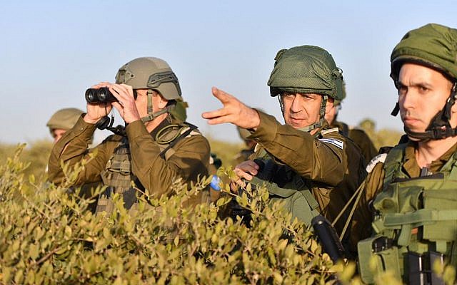 IDF chief Aviv Kochavi visits Southern Command in undated photograph. (Israel Defense Forces)