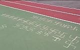 Illustrative: Swastikas found drawn on an elementary school playground in Queens, New York, February 22, 2019. (YouTube screenshot)