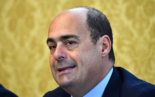 Nicola Zingaretti, president of the Lazio region, attends a press conference in Rome, November 19, 2015. (Gabriel BOUYS/AFP) Nicola Zingaretti, president of the Lazio region, attends a press conference in Rome, November 19, 2015. (Gabriel BOUYS/AFP)