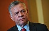 Jordan's King Abdullah II at the US Capitol in Washington, on March 13, 2019. (Mandel Ngan/AFP)