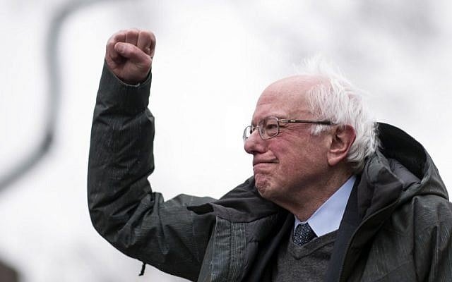 In this file photo from March 2, 2019 US Senator Bernie Sanders arrives for a rally to kick off his 2020 US presidential campaign, in the Brooklyn borough of New York City. (Johannes Eisele/AFP) In this file photo from March 2, 2019 US Senator Bernie Sanders arrives for a rally to kick off his 2020 US presidential campaign, in the Brooklyn borough of New York City. (Johannes Eisele/AFP)