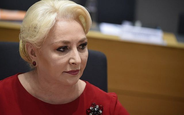 Romanian Prime Minister Viorica Dancila during an EU Tripartite Social Summit at the EU headquarters in Brussels on March 20, 2019. (JOHN THYS / AFP) Romanian Prime Minister Viorica Dancila during an EU Tripartite Social Summit at the EU headquarters in Brussels on March 20, 2019. (JOHN THYS / AFP)