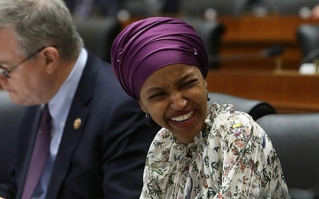 Rep. Ilhan Omar (D-MN) participates in a House Education and Labor Committee meeting on March 6, 2019 in Washington, DC. (Mark Wilson/Getty Images/AFP) Rep. Ilhan Omar (D-MN) participates in a House Education and Labor Committee meeting on March 6, 2019 in Washington, DC. (Mark Wilson/Getty Images/AFP)