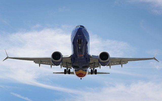 A Southwest Boeing 737 Max 8 enroute from Tampa prepares to land at Fort Lauderdale-Hollywood International Airport on March 11, 2019 in Fort Lauderdale, Florida. (Joe Raedle/Getty Images/AFP) A Southwest Boeing 737 Max 8 enroute from Tampa prepares to land at Fort Lauderdale-Hollywood International Airport on March 11, 2019 in Fort Lauderdale, Florida. (Joe Raedle/Getty Images/AFP)