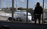 An American Airlines Boeing 737 Max 8 is seen at its gate after arriving at the Miami International Airport from San Jose, Costa Rica on March 13, 2019 in Miami, Florida. (Joe Raedle/Getty Images/AFP)