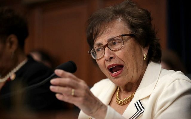 US House Appropriations Committee Chairwoman Nita Lowey, a Democrat from New York, delivers opening remarks before hearing Secretary of State Mike Pompeo testify before the State, Foreign Operations and Related Programs subcommittee about his department's 2020 budget request, on March 27, 2019 in Washington, DC. (Chip Somodevilla/Getty Images/AFP) US House Appropriations Committee Chairwoman Nita Lowey, a Democrat from New York, delivers opening remarks before hearing Secretary of State Mike Pompeo testify before the State, Foreign Operations and Related Programs subcommittee about his department's 2020 budget request, on March 27, 2019 in Washington, DC. (Chip Somodevilla/Getty Images/AFP)