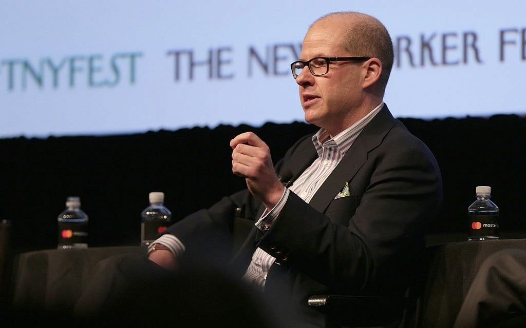 Max Boot speaks onstage at the New Yorker Festival at the SVA Theatre in New York City, October 8, 2016. (Anna Webber/Getty Images for The New Yorker/via JTA) Max Boot speaks onstage at the New Yorker Festival at the SVA Theatre in New York City, October 8, 2016. (Anna Webber/Getty Images for The New Yorker/via JTA)
