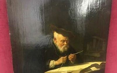 Salomon Koninck's 1639 "A Scholar Sharpening His Quill, (Photo US District Attorneys Office)
