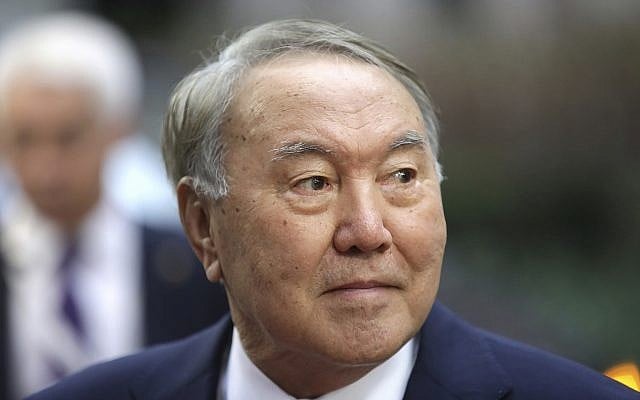 Kazakhstan's President Nursultan Nazarbayev arrives for an EU-ASEM summit in Brussels, October 19, 2018. (AP Photo/Olivier Matthys, File) Kazakhstan's President Nursultan Nazarbayev arrives for an EU-ASEM summit in Brussels, October 19, 2018. (AP Photo/Olivier Matthys, File)