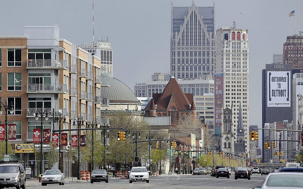 Illustrative: A view of midtown Detroit, April 10, 2012. (AP Photo/Carlos Osorio) Illustrative: A view of midtown Detroit, April 10, 2012. (AP Photo/Carlos Osorio)