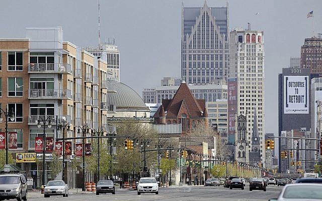 Illustrative: A view of midtown Detroit, April 10, 2012. (AP Photo/Carlos Osorio) Illustrative: A view of midtown Detroit, April 10, 2012. (AP Photo/Carlos Osorio)