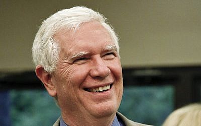 In this Aug. 4, 2017 file photo, Rep. Mo Brooks, R-Ala., talks to constituents before a Republican Senate forum in Pelham, Ala.  (AP Photo/Brynn Anderson)