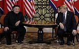 President Donald Trump meets North Korean leader Kim Jong Un, Thursday, Feb. 28, 2019, in Hanoi. (AP/Evan Vucci)