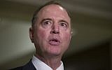 House Intelligence Committee Chairman Adam Schiff, of California, speaks after hearing Michael Cohen, President Donald Trump's former lawyer, testify before a closed-door session of the House Intelligence Committee, on Capitol Hill, March 6, 2019, in Washington. (Alex Brandon/AP)