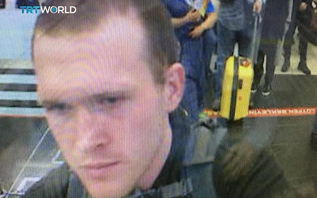 This image taken from CCTV video obtained by the state-run Turkish broadcaster TRT World and made available on March 16, 2019, shows the arrival of who it says is Brenton Tarrant, the suspect in the New Zealand mosque attacks, in Istanbul's Ataturk International airport in Turkey on March 2016. (TRT World via AP) This image taken from CCTV video obtained by the state-run Turkish broadcaster TRT World and made available on March 16, 2019, shows the arrival of who it says is Brenton Tarrant, the suspect in the New Zealand mosque attacks, in Istanbul's Ataturk International airport in Turkey on March 2016. (TRT World via AP)