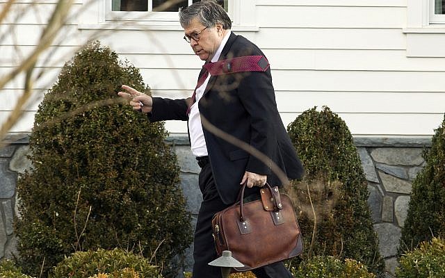Attorney General William Barr leaves his home in McLean, Va., on Friday, March 22, 2019. (AP Photo/Jose Luis Magana) Attorney General William Barr leaves his home in McLean, Va., on Friday, March 22, 2019. (AP Photo/Jose Luis Magana)