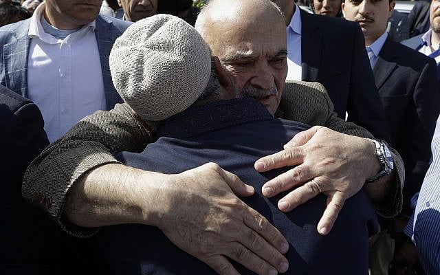 His Royal Highness Prince El Hassan bin Talal Hashemite, of the Kingdom of Jordan, embraces a worshiper outside the Al Noor mosque in Christchurch, New Zealand, March 23, 2019 (AP Photo/Mark Baker) His Royal Highness Prince El Hassan bin Talal Hashemite, of the Kingdom of Jordan, embraces a worshiper outside the Al Noor mosque in Christchurch, New Zealand, March 23, 2019 (AP Photo/Mark Baker)
