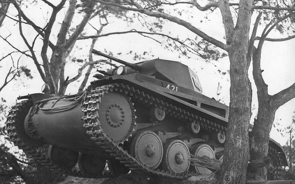 A Nazi German tank during training in the Wuensdorf Forest on November 25, 1938. (AP)