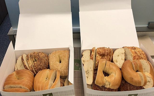 Bagels sliced like bread cause internet outrage. (Twitter) Bagels sliced like bread cause internet outrage. (Twitter)