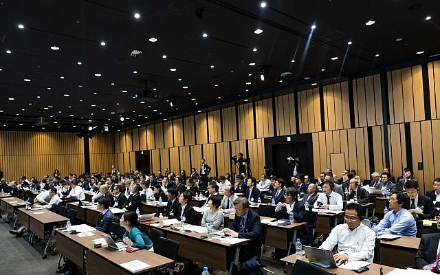 The Japan Israel Summit which took place in Tokyo in November 2018 was organized by Million Steps to boost collaboration between Israeli startups and Japanese manufacturing firms (Courtesy) The Japan Israel Summit which took place in Tokyo in November 2018 was organized by Million Steps to boost collaboration between Israeli startups and Japanese manufacturing firms (Courtesy)