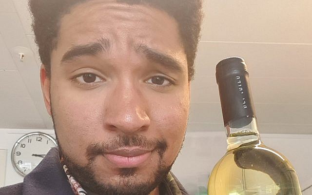 Damien Zeller, one of the people who rushed out to by a bottle of Israeli wine in the Netherlands, March 2019. (Courtesy Damien Zeller, via JTA) Damien Zeller, one of the people who rushed out to by a bottle of Israeli wine in the Netherlands, March 2019. (Courtesy Damien Zeller, via JTA)